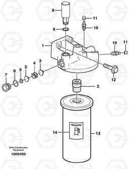 28327 Fuel filter L150E S/N 8001 -, Volvo Construction Equipment