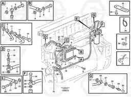 49444 Fuel pipes, fuel pump EC330B, Volvo Construction Equipment