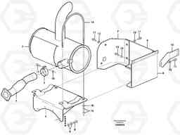 23039 Exhaust system, silencer EW140B, Volvo Construction Equipment