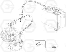 19484 Ventilation for transmission L90E, Volvo Construction Equipment