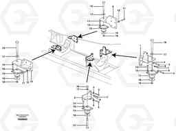 23038 Engine mounting EW140B, Volvo Construction Equipment