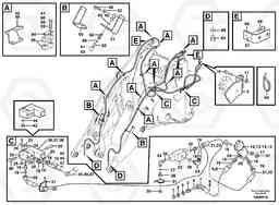 84349 Hydraulic system, attachment bracket. L60E, Volvo Construction Equipment