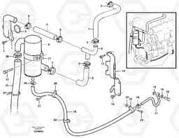 81347 Crankcase ventilation L180E S/N 5004 - 7398 S/N 62501 - 62543 USA, Volvo Construction Equipment