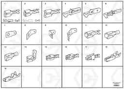 84659 Spade terminal L150/L150C VOLVO BM VOLVO BM L150/L150C SER NO - 2767/- 60708, Volvo Construction Equipment