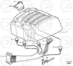 18141 Cable harnesses, servo valve. L60E, Volvo Construction Equipment