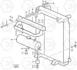 18654 Radiator with fitting parts EW160B, Volvo Construction Equipment