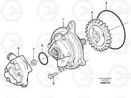 19210 Lubricating oil pump A25D S/N 13001 -, Volvo Construction Equipment