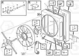 84799 Fan and fan shroud L50E BRAZIL, S/N 71001 -, Volvo Construction Equipment