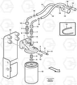 85829 Coolant filter. L50E BRAZIL, S/N 71001 -, Volvo Construction Equipment