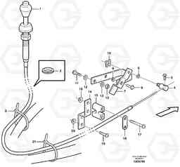 40808 Hand throttle L50E BRAZIL, S/N 71001 -, Volvo Construction Equipment