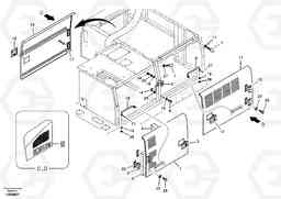 67597 Door, side EC360B, Volvo Construction Equipment