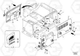 27553 Door, side EC360B, Volvo Construction Equipment