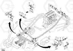 38935 Hydraulic system, control valve to boom and swing EC360B, Volvo Construction Equipment