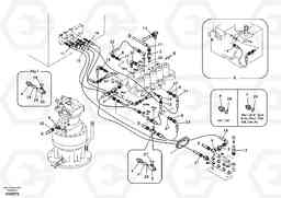 46290 Servo system, control valve piping. EC330B, Volvo Construction Equipment