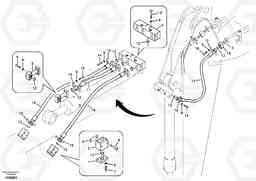 49598 Working hydraulic, clamshell EC360B, Volvo Construction Equipment