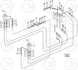 12333 Servo hydraulics, boom, dipper arm EW140B, Volvo Construction Equipment