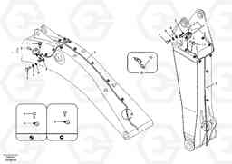 13095 Working lamp on boom EC210B, Volvo Construction Equipment