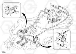 54311 Hydraulic system, control valve to boom and swing EC210B, Volvo Construction Equipment