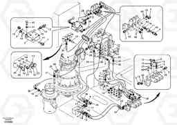 93941 Servo system, control valve to solenoid valve EC210B, Volvo Construction Equipment