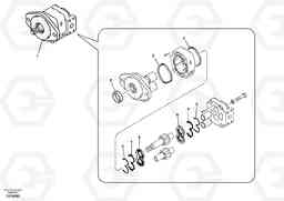 31706 Hydraulic gear pump for quickfit and rotator EC210B, Volvo Construction Equipment