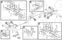 102112 Hydraulic system for support, undercarriage EW140B, Volvo Construction Equipment