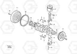 5496 Crankshaft and related parts EC135B SER NO 20001-, Volvo Construction Equipment
