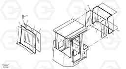 4468 Window pane ZL502C SER NO 0503001 -, Volvo Construction Equipment