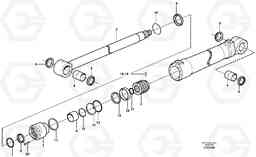 9189 Hydraulic cylinder, dozer blade EW200B, Volvo Construction Equipment