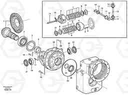 28301 Rear axle, Differential EW140 SER NO 1001-1487, Volvo Construction Equipment