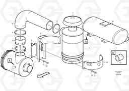24486 Oil-bath precleaner. L150E S/N 8001 -, Volvo Construction Equipment