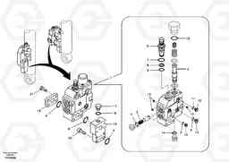 91522 Working hydraulic, boom rupture valve mount EC290B SER NO INT 13562- EU & NA 80001-, Volvo Construction Equipment