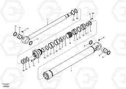 81523 Bucket cylinder, long reach EC290B, Volvo Construction Equipment