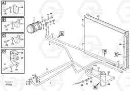 42144 Assembly of hose: evaparator, receiver drier and condenser. EW160B, Volvo Construction Equipment