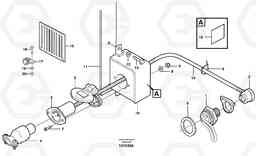 53666 Engine heater L120C S/N 11319-SWE, S/N 61677-USA, S/N 70075-BRA, Volvo Construction Equipment