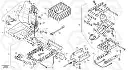 104863 Operator's seat, air suspensioned with fitting parts ZL502C SER NO 0503001 -, Volvo Construction Equipment