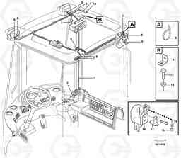 23413 Cable harnesses, headlining. L220E SER NO 4003 - 5020, Volvo Construction Equipment