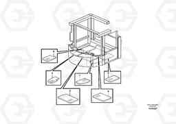 59415 Insulating matting. L150E S/N 6005 - 7549 S/N 63001 - 63085, Volvo Construction Equipment