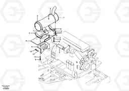 38028 Exhaust system EC460B, Volvo Construction Equipment