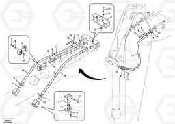 21031 Working hydraulic, clamshell EC460B SER NO INT 11515- EU&NA 80001-, Volvo Construction Equipment