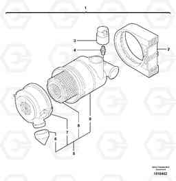 41681 Air filter EC35 TYPE 283, Volvo Construction Equipment