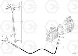 70107 Control lever : dozer blade ECR28 TYPE 601, Volvo Construction Equipment