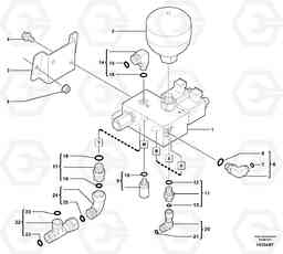 102000 Electrovalve installation / Accumulator ECR38 TYPE 602, Volvo Construction Equipment