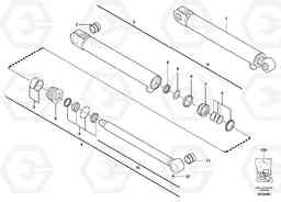 76093 Boom offset cylinder ECR28 TYPE 601, Volvo Construction Equipment