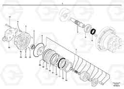 9780 Travelling gear motor assy / with brake ECR38 TYPE 602, Volvo Construction Equipment