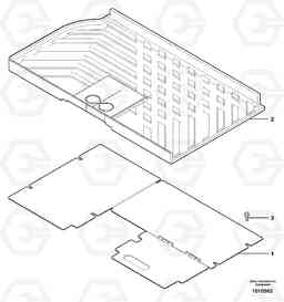 6686 Cabin floor ( standard and canopy ) ECR38 TYPE 602, Volvo Construction Equipment