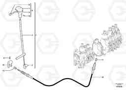 7065 Control lever : dozer blade ECR38 TYPE 602, Volvo Construction Equipment