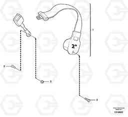 67968 Safety belt ECR28 TYPE 601, Volvo Construction Equipment