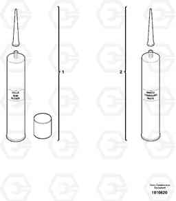 1791 Glue Kit for cab EC30 TYPE 282, Volvo Construction Equipment