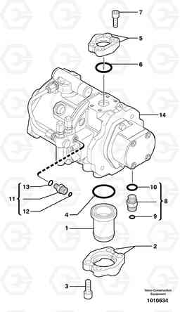 87245 Pump installation ECR38 TYPE 602, Volvo Construction Equipment