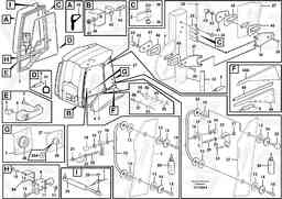 49156 Door with fitting parts BL60, Volvo Construction Equipment